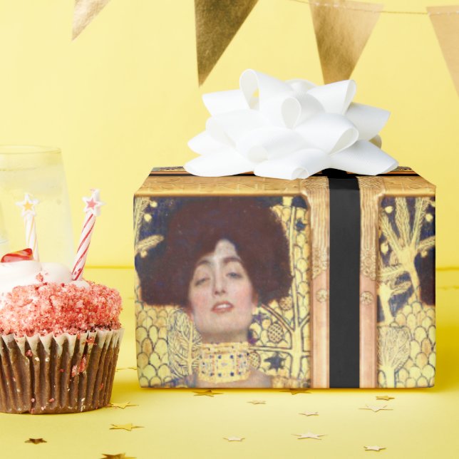 Judith och Holofernes huvud av Gustav Klimt Presentpapper (Födelsedagsfest)