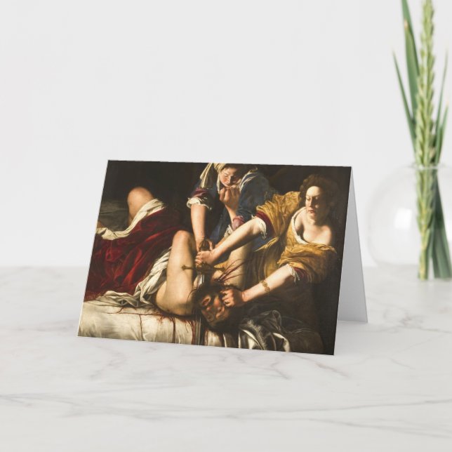 Judith Saming Holofernes - Artemisia Gentileschi Kort (Framsida)