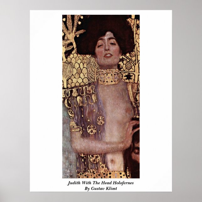 Judith with Head Holofernes by Gustav Klimt Poster (Framsidan)