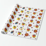 Judjah Maccabee Hammer Colorful Presentpapper<br><div class="desc">Judah Maccabee, Hammer! Gå Judah, gå Judah! Roligt som är papprare för kindern:) Njut av matchande tema på blöjor, tallrikar, ballonger och mycket mer! Bakgrunden till färg kan ändras! Lägg till text i presentfigursättning, om du vill. Välj bara ditt favoritteckensnitt färg, storlekare och teckensnitt.Media: Textlager för projektionsytaSe till att alla...</div>