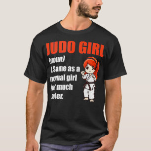 Judo Älskare Girl Black Bälte Martial Arts Expert T Shirt