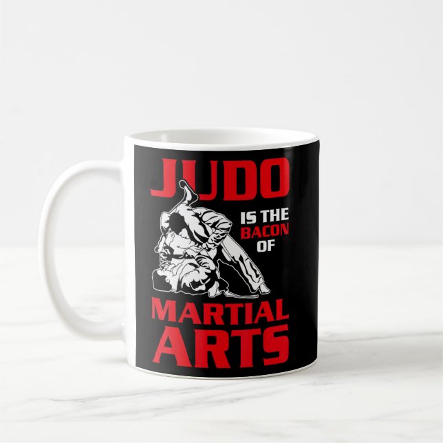 Judo är bakgrunden till martialkonst - Judoka Inst Kaffemugg (Vänster)