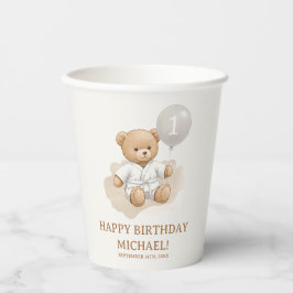  "Judo Bear’s First Belt" – 1st Birthday White 