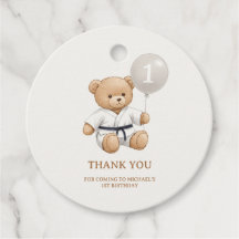 Judo Bear Turns One" – 1st Birthday 【Black-belt】