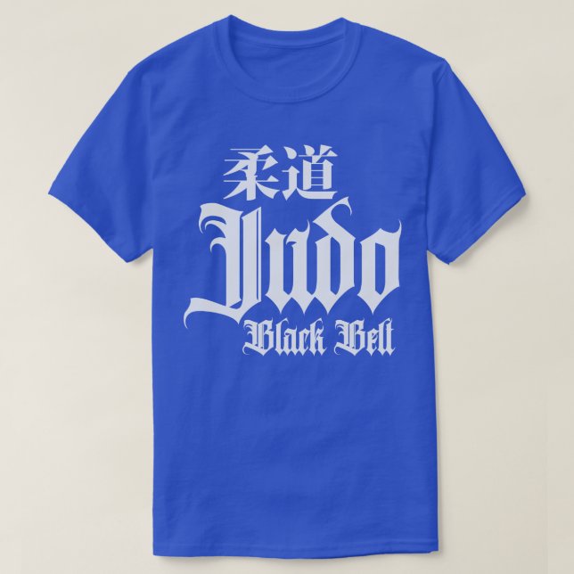 Judo Black Bälte Master T Shirt (Design framsida)