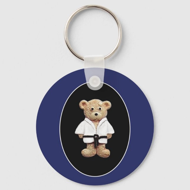 Judo Black Bälte Nyckelring (Framsida)