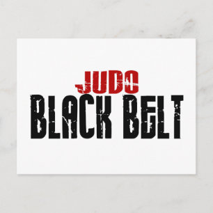 Judo Black Bälte Vykort