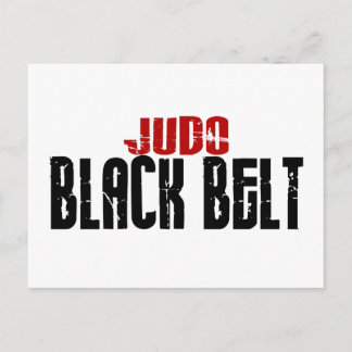 Judo Black Bälte Vykort