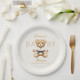 Judo Black Belt Bear Baby Shower Collection