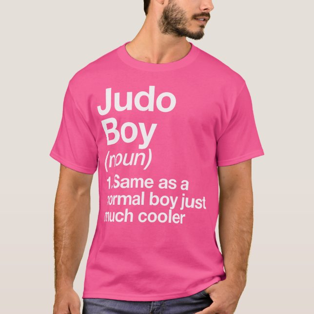 Judo Boy Definition Funny Martial Arts Sports T Shirt (Framsida)