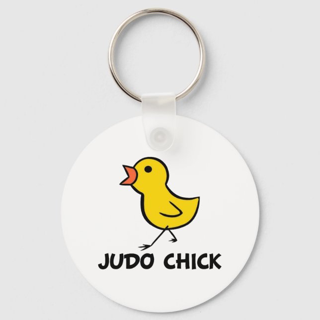 Judo Chick Keychain Nyckelring (Framsida)