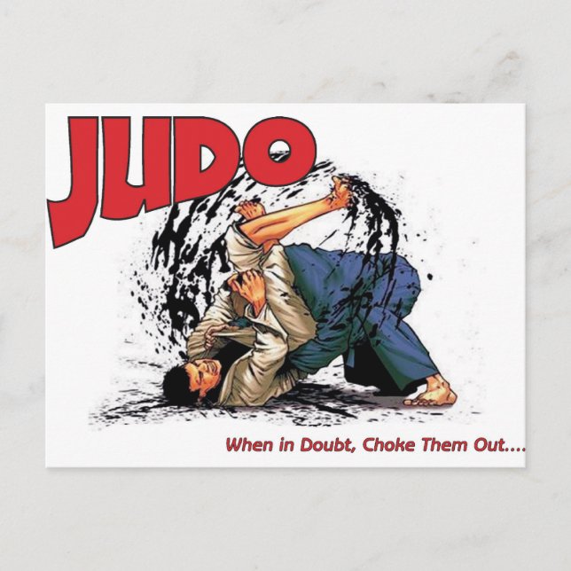 Judo Choke Out Vykort (Framsida)