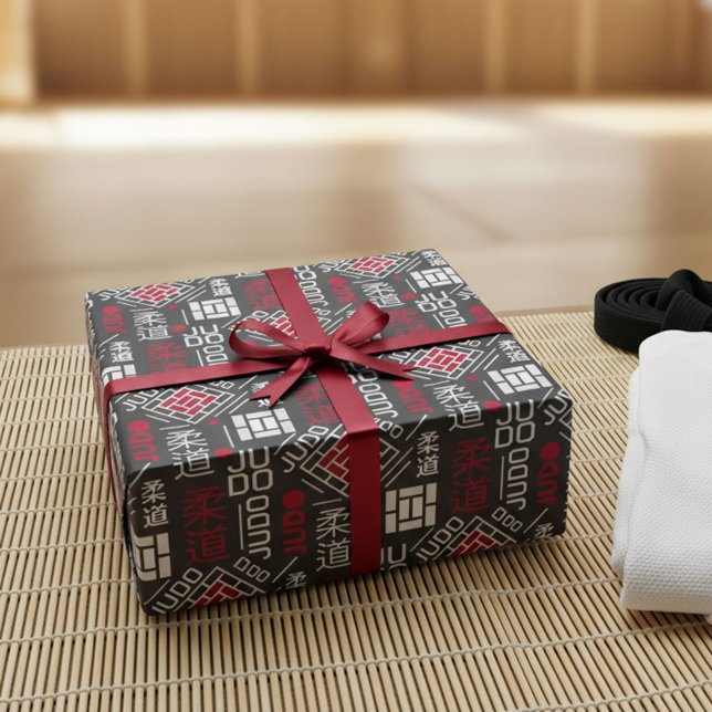 Judo - clean modern geometric pattern presentpapper (Skapare uppladdad)