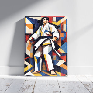 Judo Cubism Kanvastryck