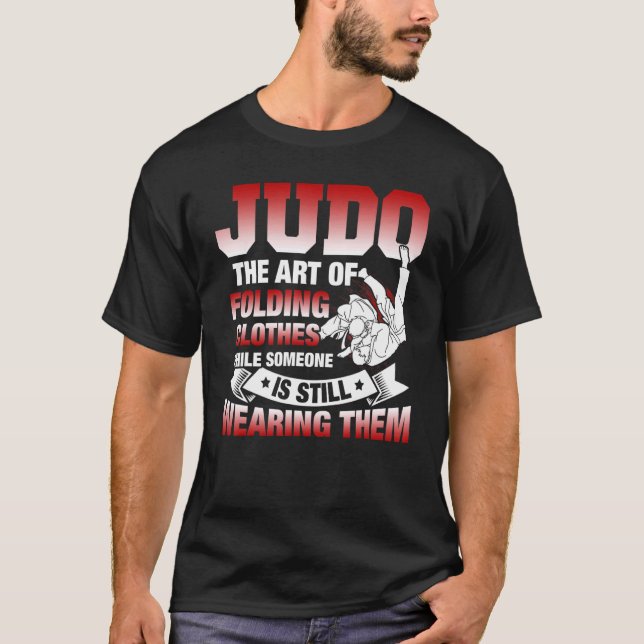 Judo Definition the Art of Folding Clothes T Shirt (Framsida)