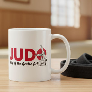 Judo - Den mjuka konstens väg Kampsportdesign Kaffemugg