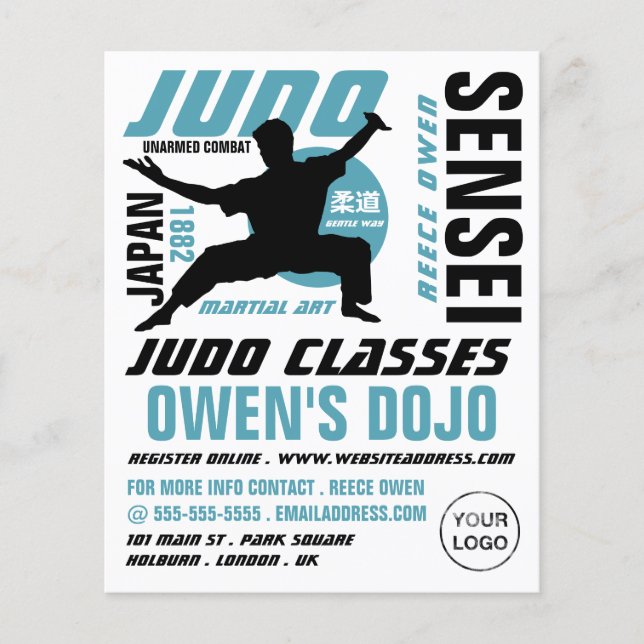 Judo Design, Judo Classes Flygblad (Framsidan)