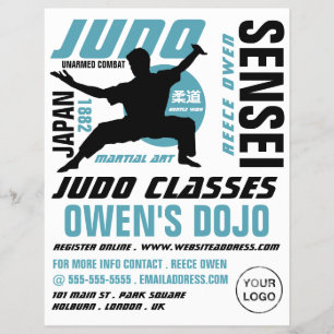 Judo Design, Judo Classes Reklamblad