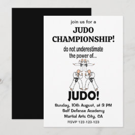 Judo Fightare Självförsvar Taekwondo Judo Inbjudningar