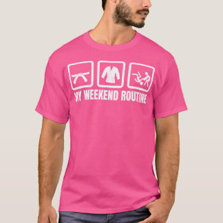 Judo Fighter Helg Schedule Judo Enthusiast T Shirt