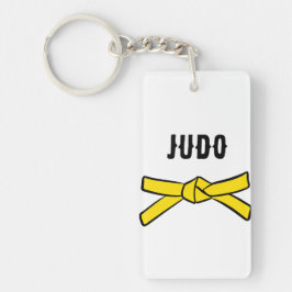 Judo Gult Bälte Promotion Firande Nyckelring