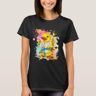 Judo gummi anka natur kickboxning Taekwondo T Shirt