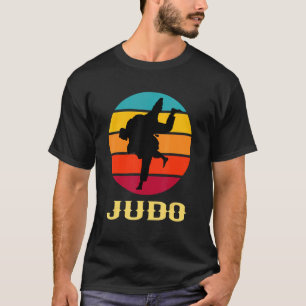 Judo Hand Vintage Sunset Martial Arts Stil T Shirt