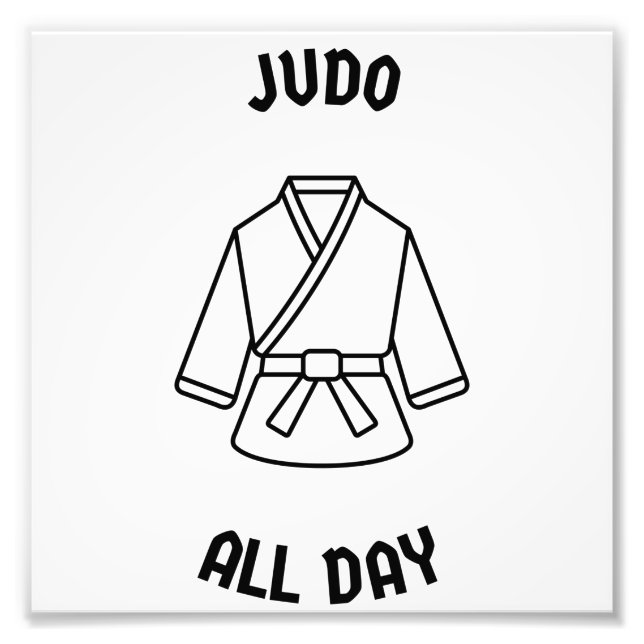 Judo hela dagen fototryck (Framsidan)