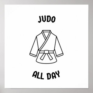 Judo hela dagen poster