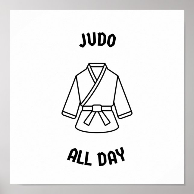 Judo hela dagen poster (Framsidan)