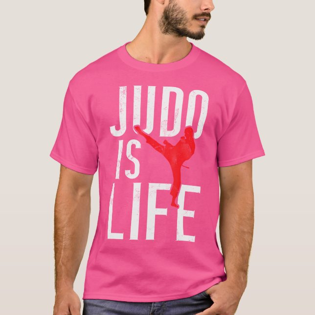 Judo Is Life Judo T Shirt (Framsida)