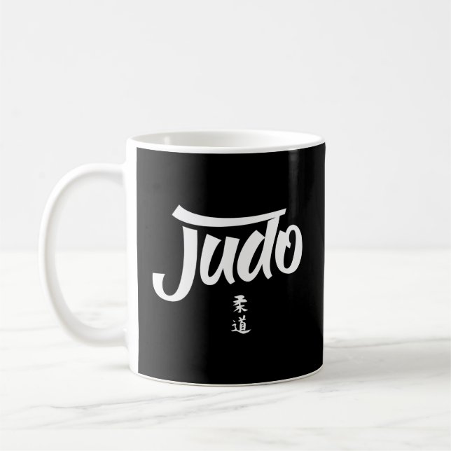 Judo Judoka Mial Judoist Fighter Kaffemugg (Vänster)