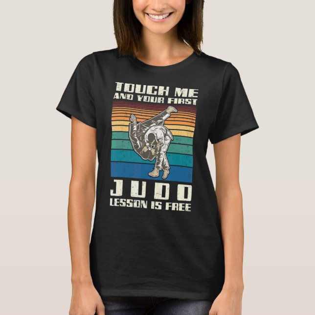 Judo Judoken Japan Jiu Jitsu Martial Training Athl T Shirt (Framsida)