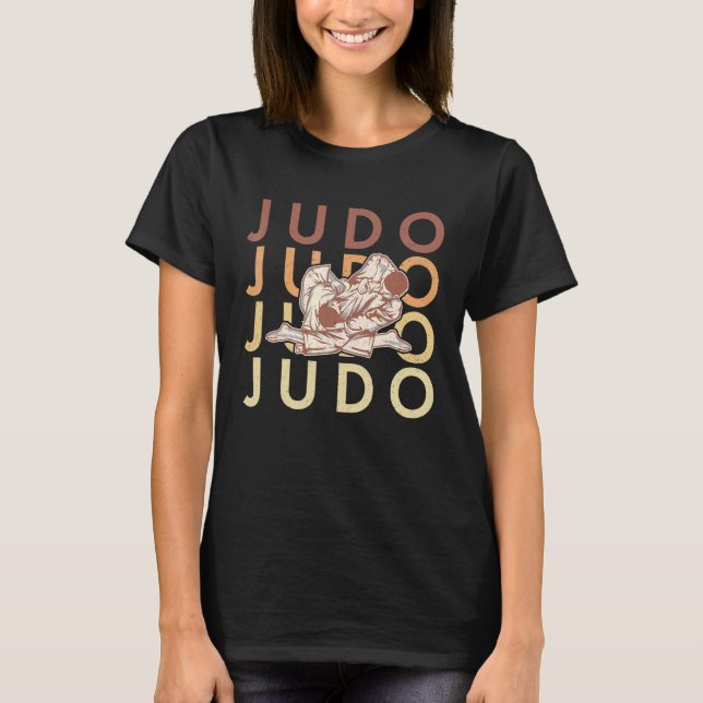Judo Judoken Japan Jiu Jitsu Martial Training Athl T Shirt (Framsida)