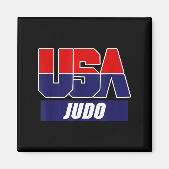 Judo kampsport 2024 USA lag Magnet (Framsidan)