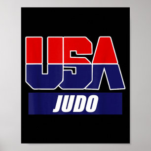 Judo kampsport 2024 USA lag Poster