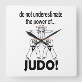 Judo kampsport Karate Taekwondo Judo Fyrkantig Klocka
