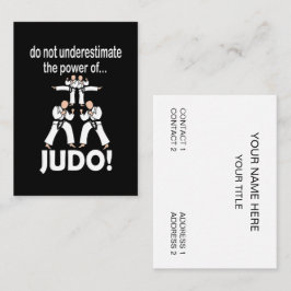 Judo kampsport självförsvar Taekwondo Judo Visitkort