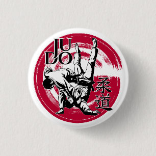 Judo Kanji och Rising Sun Throw Knapp
