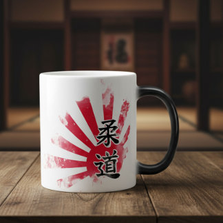 Judo Kanji - Uppgående Sol Magisk Mugg