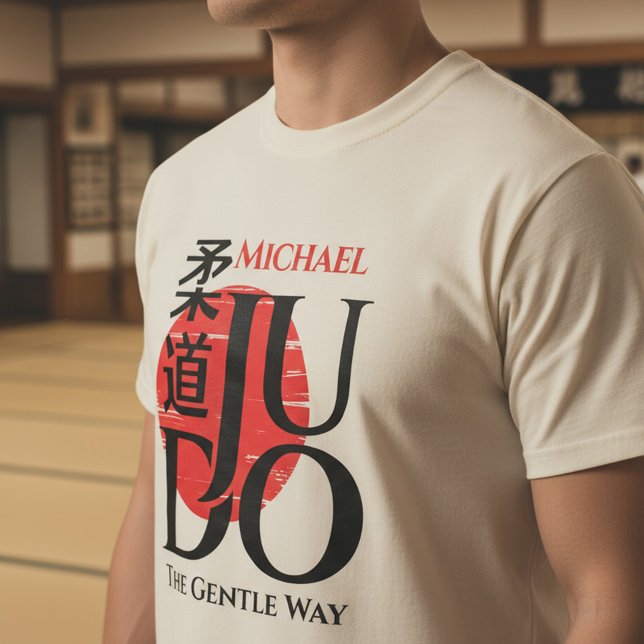 Judo -Kanji, Uppgående Sol T Shirt (Skapare uppladdad)