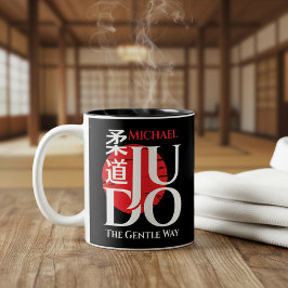 Judo -Kanji, Uppgående Sol Två-Tonad Mugg