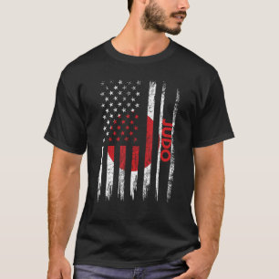 Judo Karate Martial Arts Training Japanska Flagga T Shirt