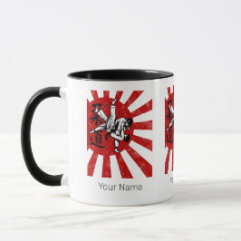 Judo Martial Arts Japansk Vintage Retro Design Mugg