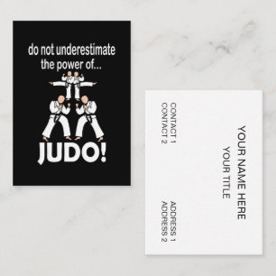 Judo Martial Arts Self Defense Taekwondo Judo Visitkort