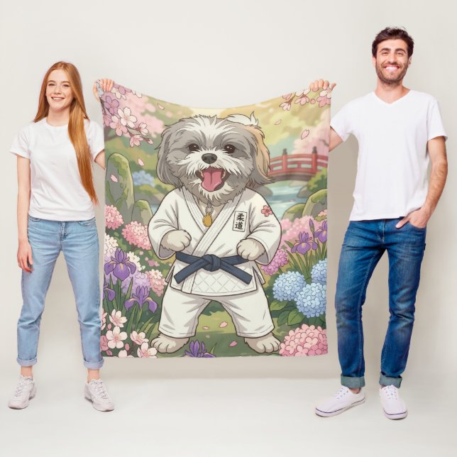 Judo Master Shih Tzu Fleecefilt (På plats)