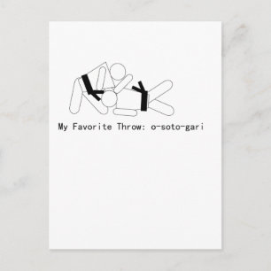Judo My Fav Throw Osoto Gari Vykort