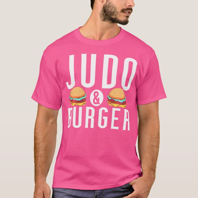 Judo och Burger Älskare Judo T Shirt (Framsida)