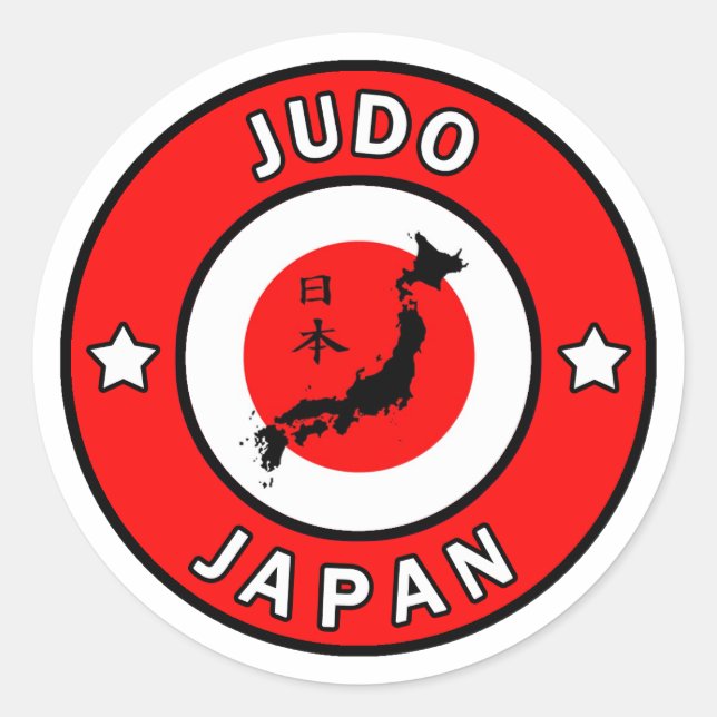 Judo Runt Klistermärke (Framsida)
