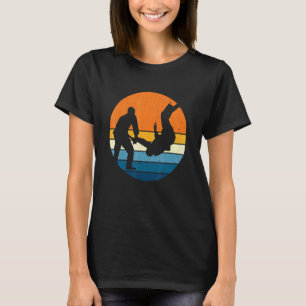 Judo Sports Retro Vintage Sunset Martial Art T Shirt